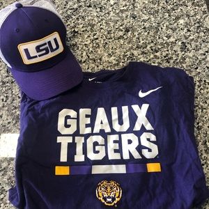 LSU Men’s bundle with Nike T-shirt and Nike hat